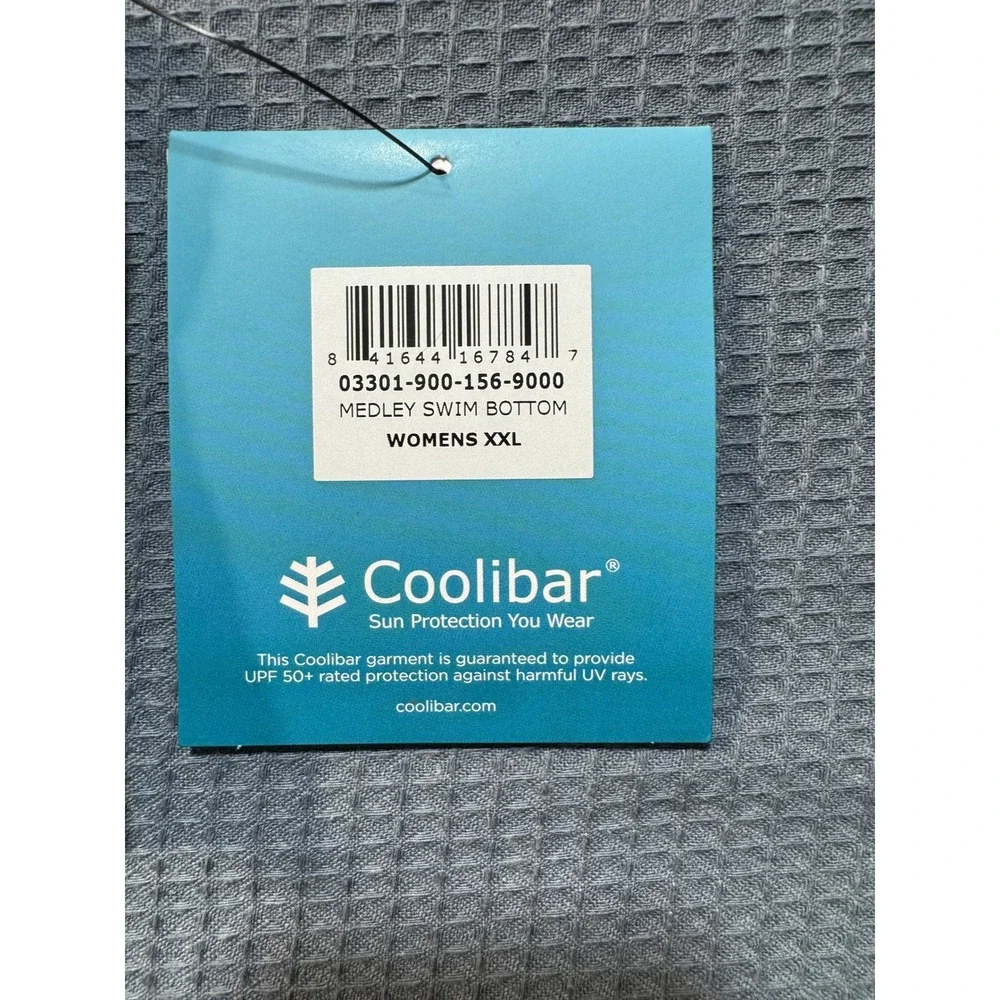 Coolibar Medley Swim Bottom Womens XXL Black White Striped